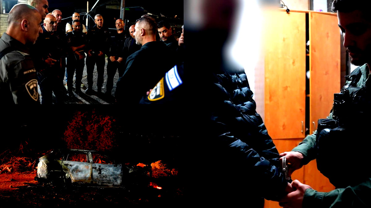 صور وفيديو- اعتقال سبعة أشخاص من عرابة البطوف بشبهة إطلاق النار باتجاه أفراد الشرطة اللّيلة الماضية