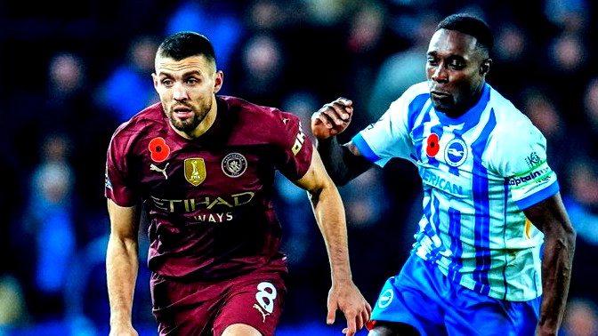 مانشستر سيتي يخسر في برايتون ويواصل الترنح برابع هزيمة