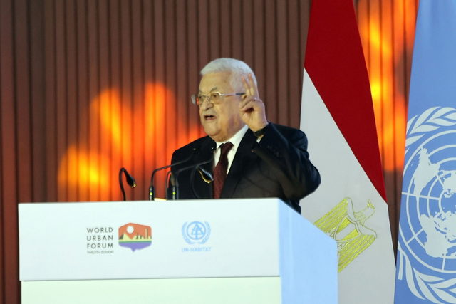 الرئيس الفلسطيني محمود عباس: الاستقلال هدف مركزي وحق مشروع نتمسك به ونضحي من أجله