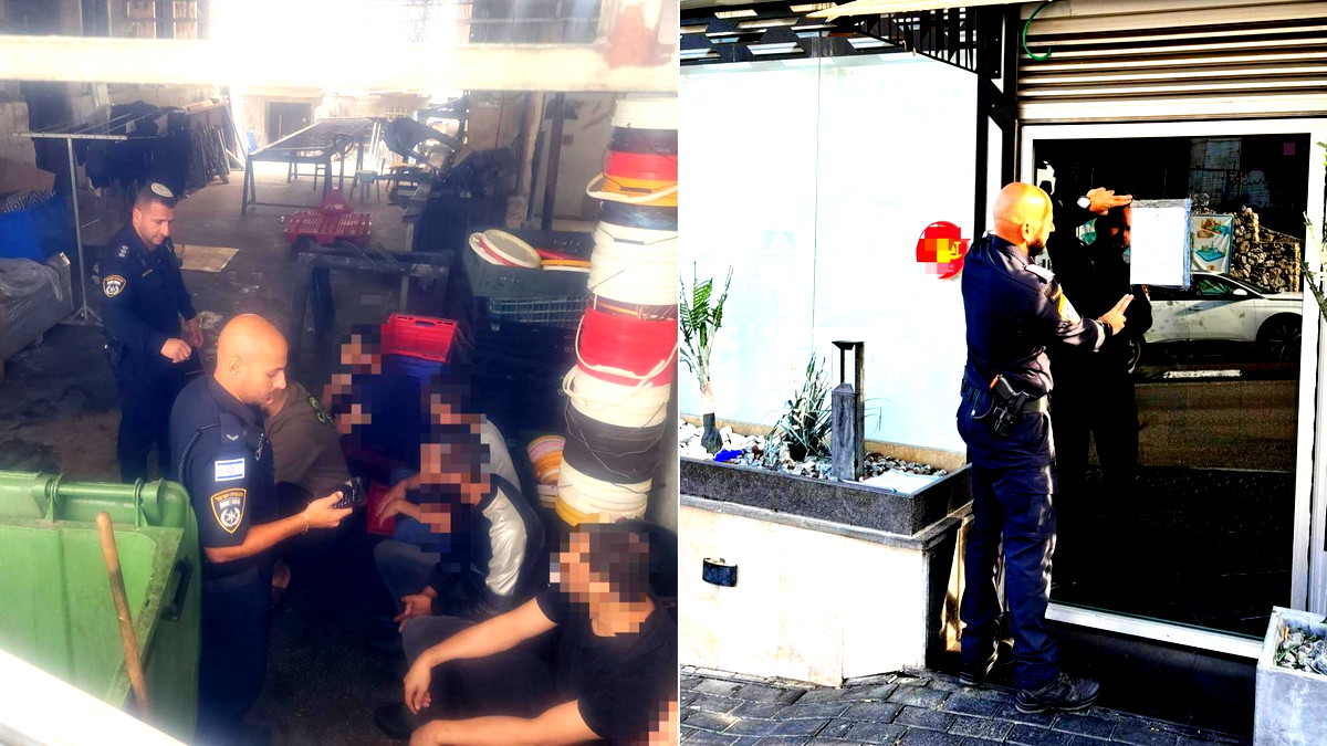 للمرة الثانية على التوالي- القبض على عمال غير قانونيين من الضفة الغربية في مطعم بشفاعمرو وإصدار أمر بإغلاقه لمدة 30 يومًا