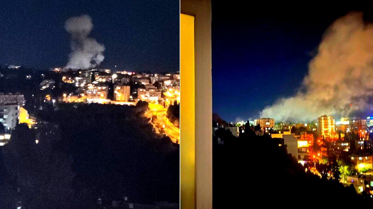 سقوط صواريخ في منطقة حيفا بعد اطلاق رشقة من لبنان