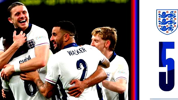 بعد 5 دقائق مجنونة.. إنجلترا تسحق أيرلندا 5-0 وتتأهل في دوري الأمم