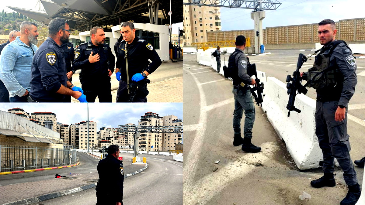 شاب فلسطيني بحالة متوسّطة عقب إصابته برصاص الشرطة والأخيرة تصرّح: أخفى حقيبة بالقرب من حاجز شعفاط