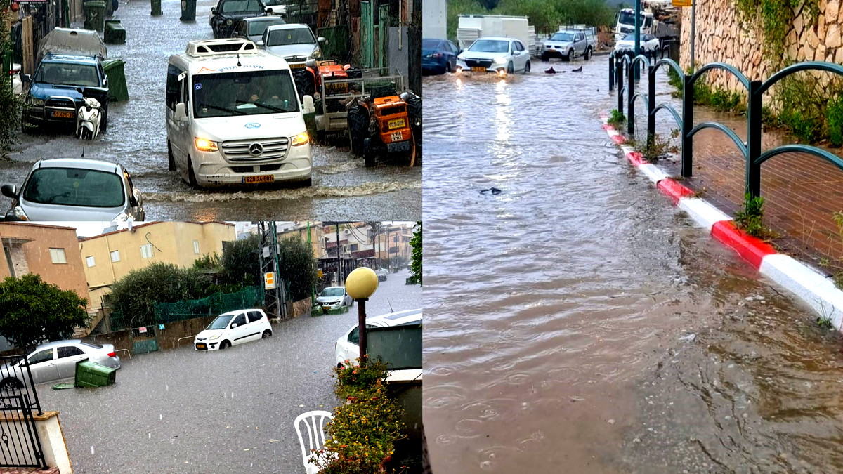 أمطار الخير- طواقم الإطفاء والإنقاذ تعمل على تخليص عالقين إثر الفيضانات والسيول في جسر الزرقاء وغيرها من البلدات