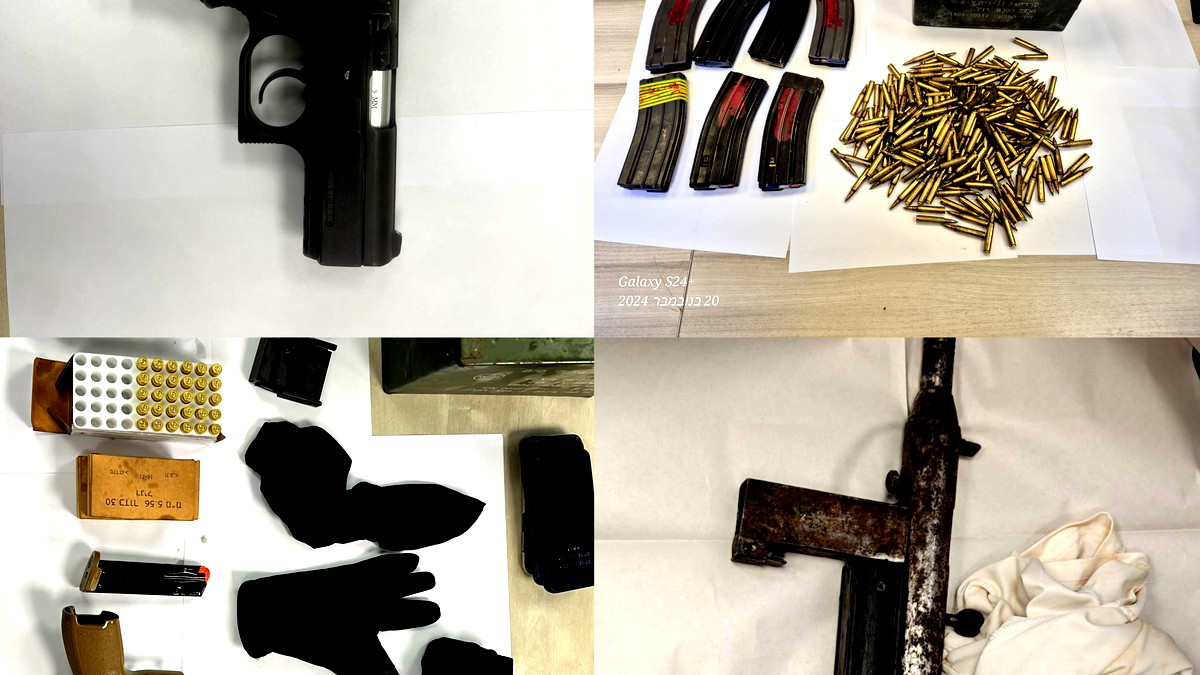 حملة اعتقالات في منطقة النقب للحد من الجريمة والعنف... وضبط أسلحة وذخيرة غير قانونية 