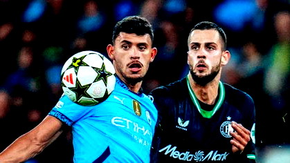 تعادل درامي تاريخي بين مانشستر سيتي وفينورد في دوري أبطال أوروبا