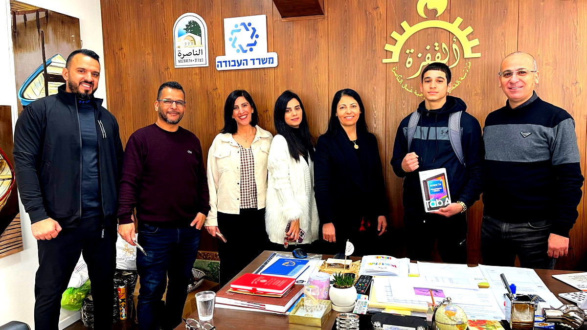 فوز الطالب سليم نجم من مدرسة القفزة- عَمال النَّاصرة بالمرتبة الأولى في بُطولة أَشدود للملاكمة