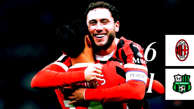 ميلان يُمطر شباك ساسولو بسداسية ويبلغ ربع نهائي كأس إيطاليا