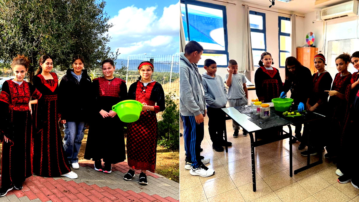 فعاليات الزيت والزيتون في مدرسة عرب الحلف الابتدائية الرسمية