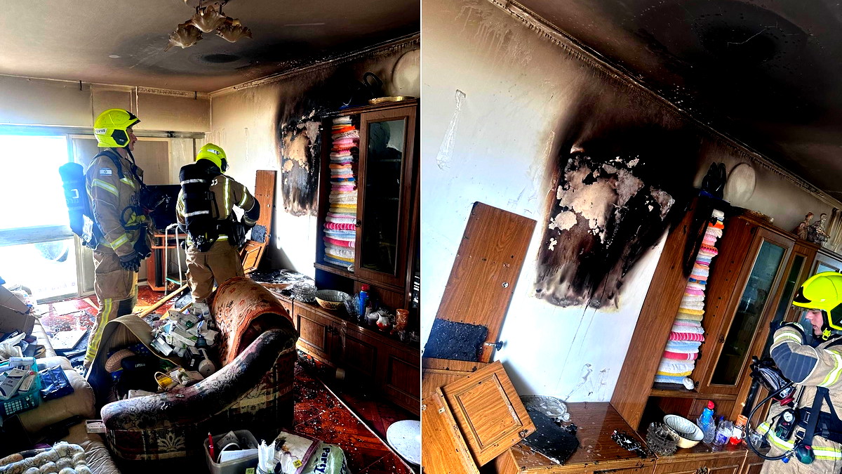 معلوت: تخليص عالقة مصابة بجروح جراء حريق اندلعة في شقة سكنية