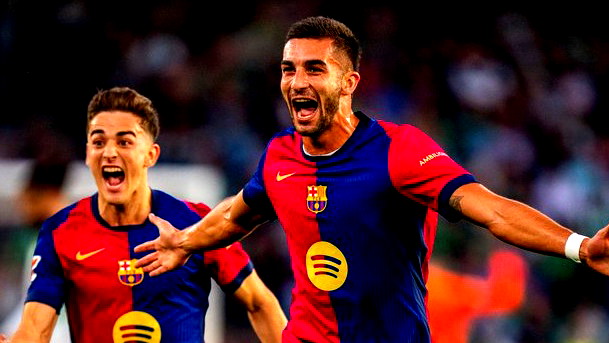 بيتيس يخطف نقطة ثمينة من برشلونة بهدف قاتل