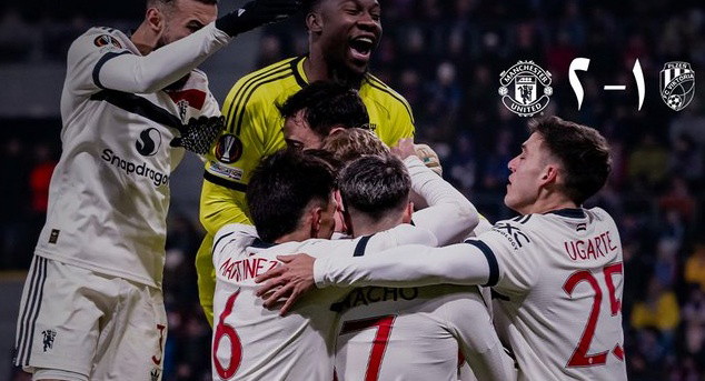 هويلوند يقود مانشستر يونايتد لقلب الطاولة على بلزن بالدوري الأوروبي