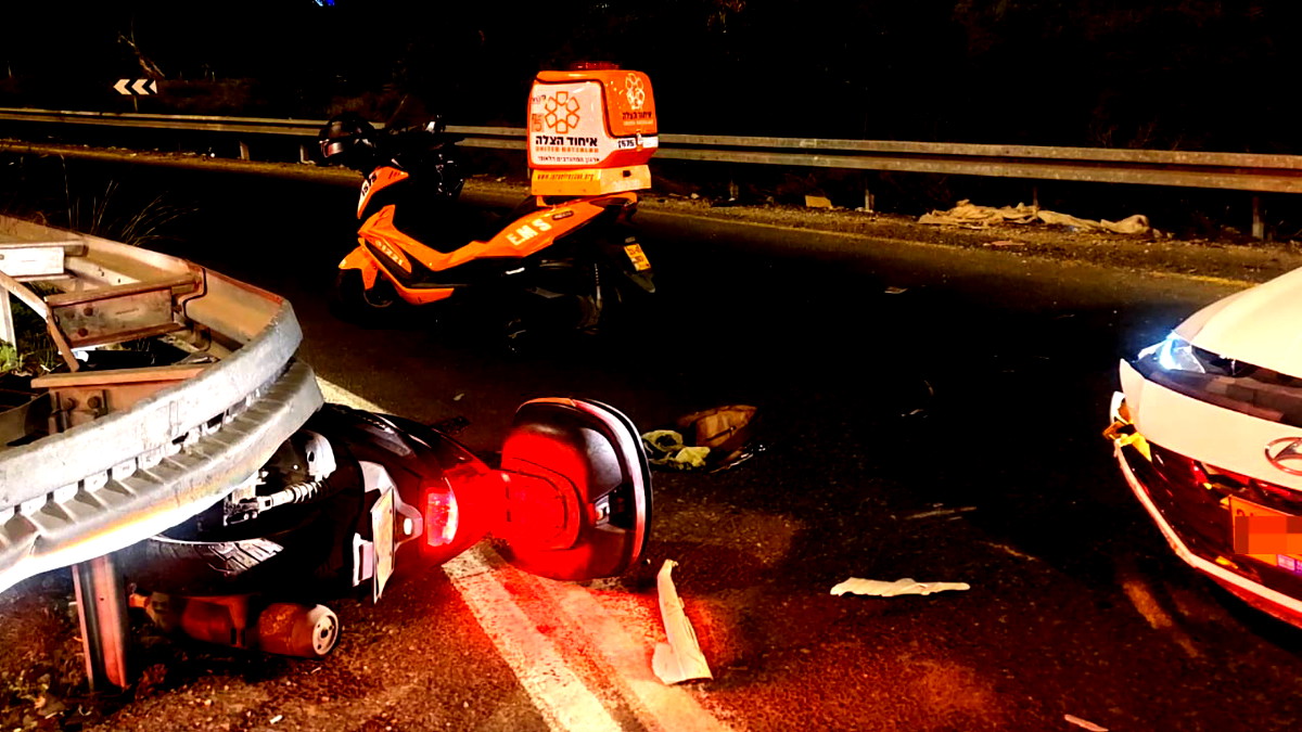 منطقة المركز: إصابة رجل (44 عامًا) بجروح متفاوتة إثر حادث طرق وقع على شارع 44