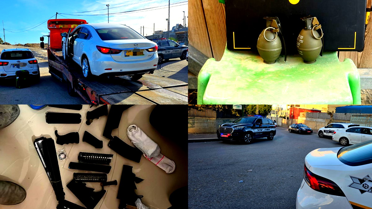 في إطار حملة أمنية في منطقة النقب: إصدار 31 مخالفة مرورية و حجز 7 مركبات بالإضافة إلى ضبط قنابل يدوية وذخيرة وملحقات أسلحة