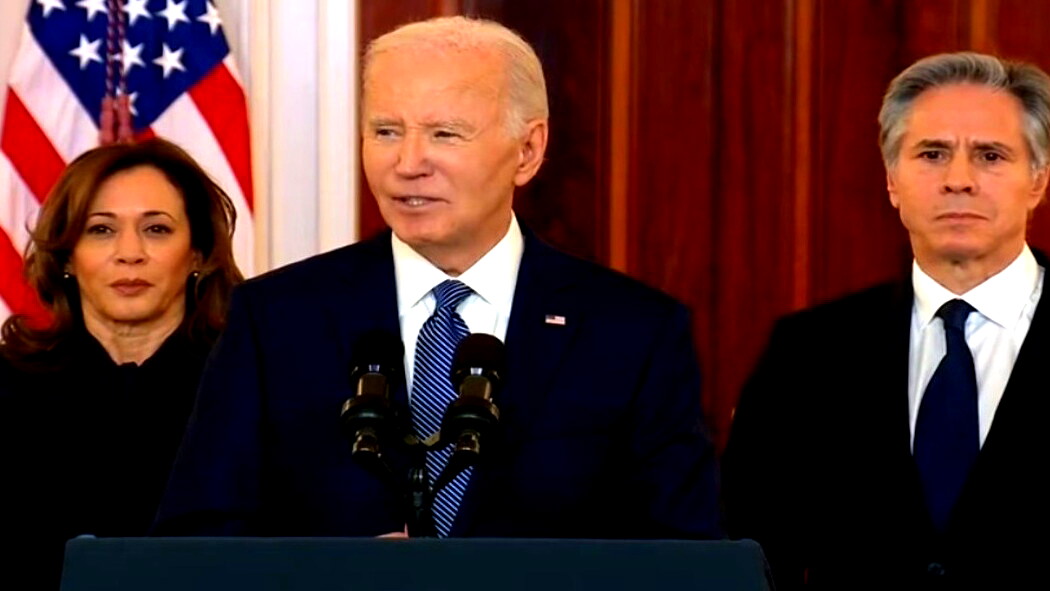 بايدن: وقف إطلاق النار واتفاق الرهائن كان نتيجة للضغوط الشديدة ودبلوماسية واشنطن العنيدة والمضنية