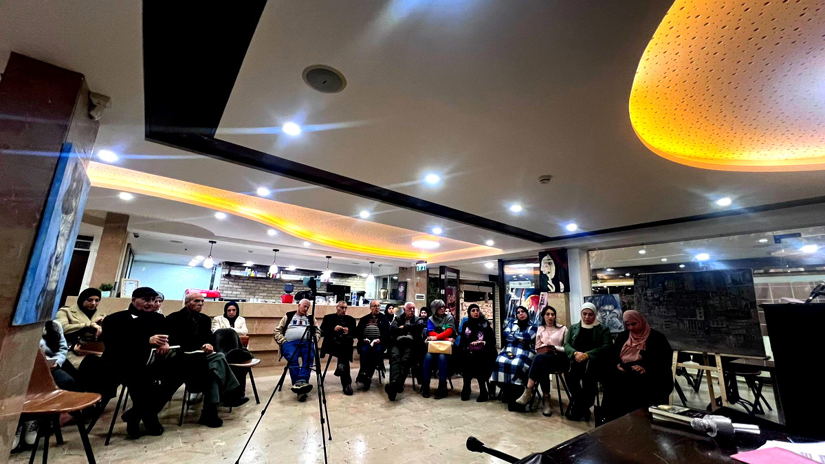 أمسية شعريّة نظّمتها مؤسّسة "تنوير" في قاعة "سينمانا" في مدينة "النّاصرة"