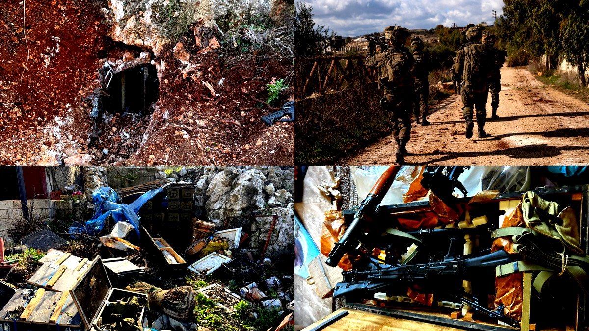 الجيش الإسرائيلي: عثرنا على مستودعات كبيرة للأسلحة وبنى تحتية تابعة  لحزب الله جنوب لبنان