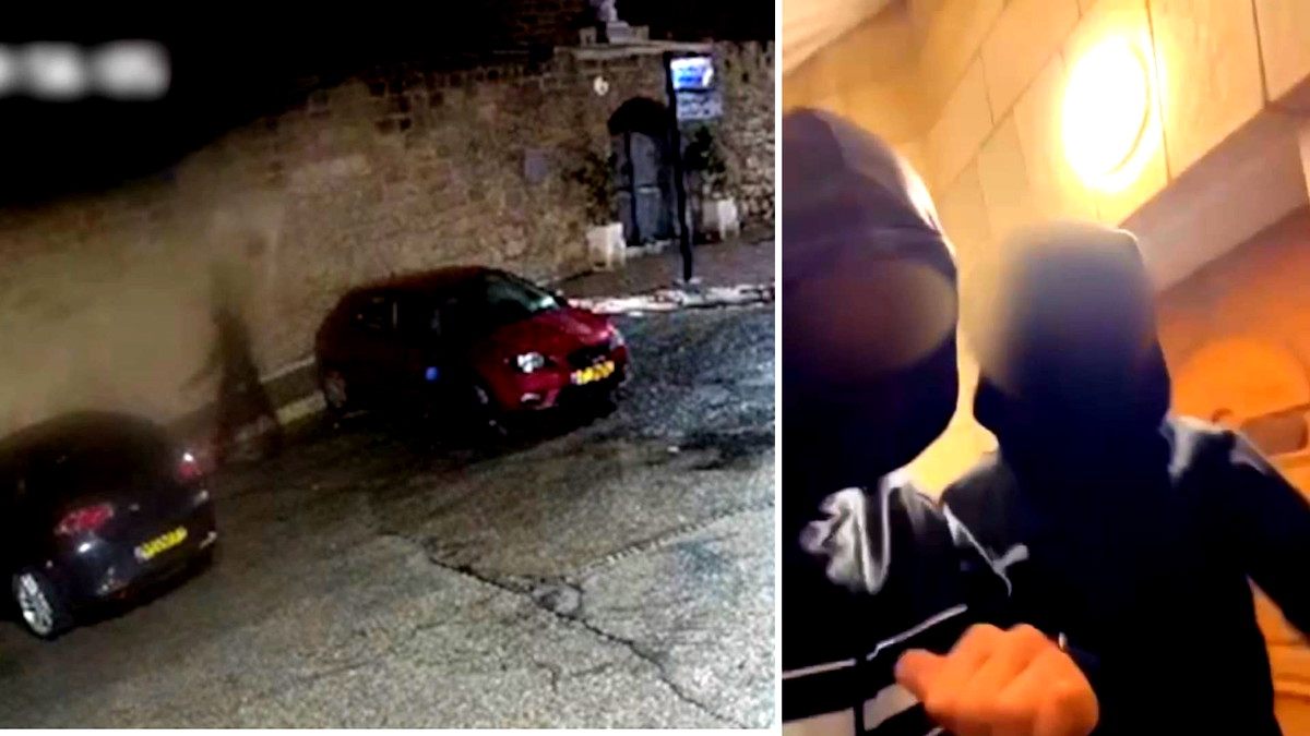 فيديو - اتهام قاصرين من شفاعمرو بمحاولة احراق شجرة الميلاد في المدينة !