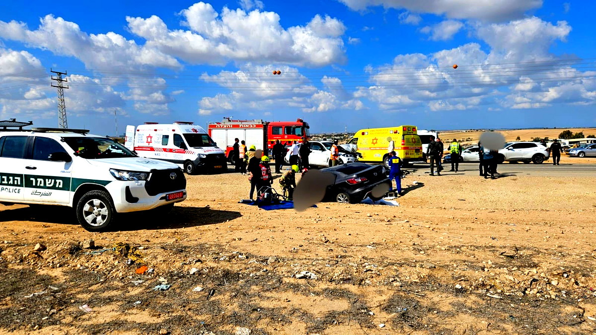 منطقة النقب: مصرع شخصين واصابة اخرين جراء حادث طرق