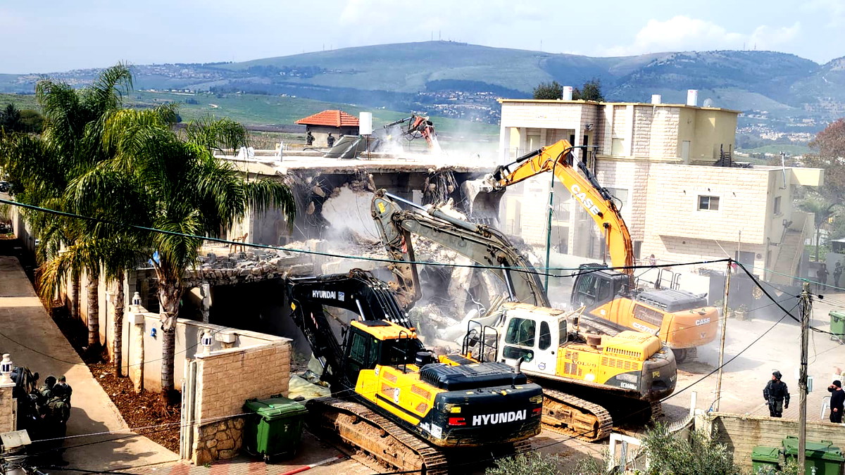 بعد عمليات الهدم في طوبا الزنغرية- اعتقال سبعة أشخاص بشبهة القيام بأعمال شغب وخرق للنظام العام