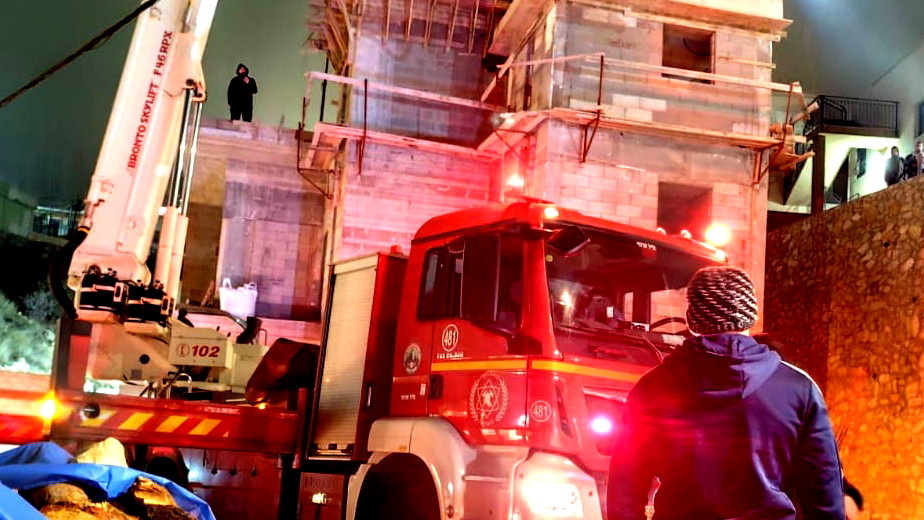 بيت جن: تخليص عامل سقط من علو في مبنى قيد الانشاء