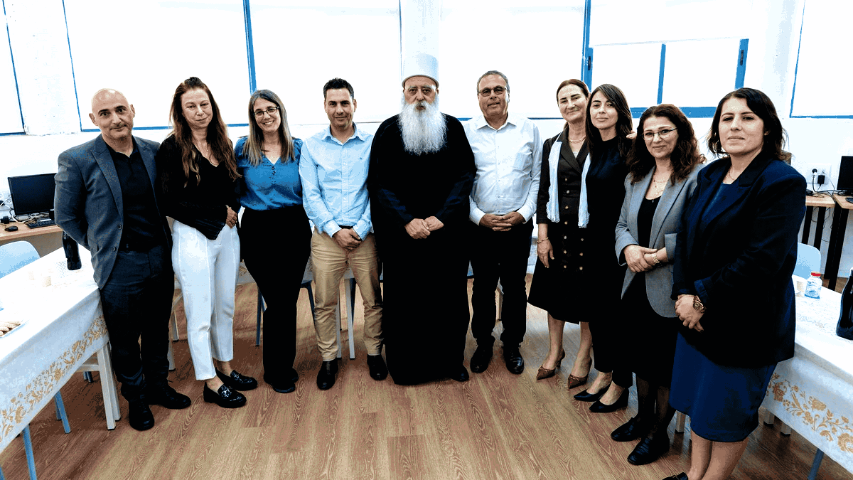 زيارة وفد من بنك إسرائيل إلى جولس وإطلاق مشروع تجريبي للتثقيف المالي في مدارس الطائفة الدرزية