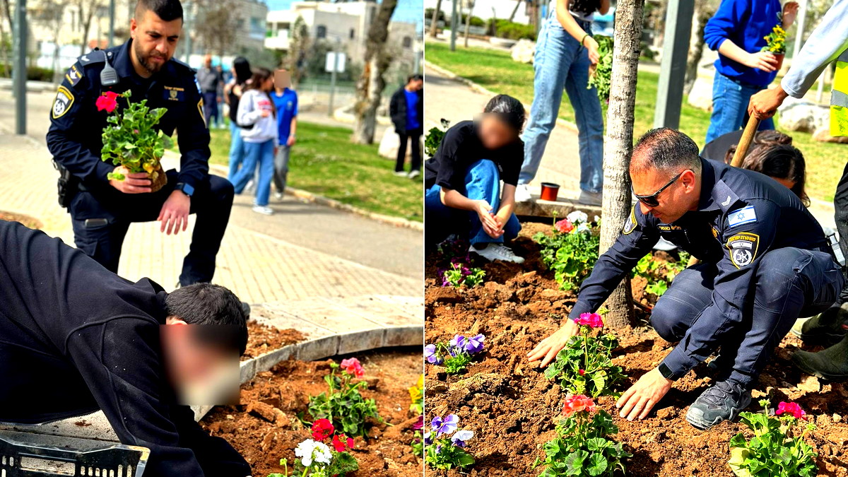 تعزيز العلاقة مع المجتمع – يوم الأعمال الخيرية مع طلاب مدرسة "ألفا" في أحد أحياء شرقي القدس