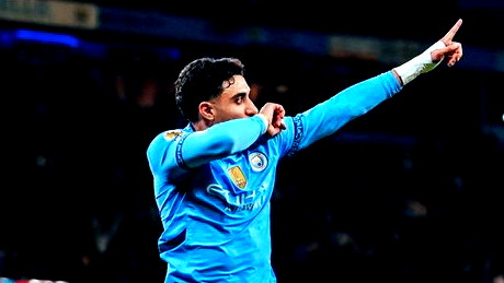 مانشستر سيتي يكتفي بثنائية مرموش وغريليش في شباك ليستر