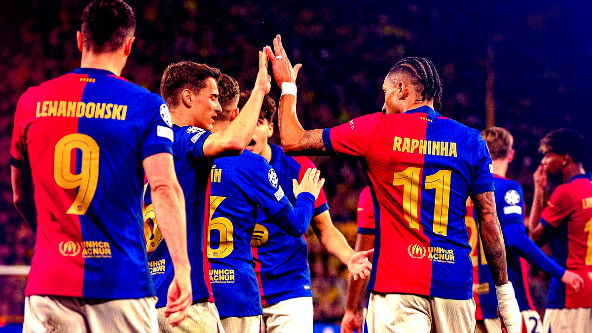 برشلونة يبلغ نصف نهائي أبطال أوروبا رغم الهزيمة بثلاثية في دورتموند