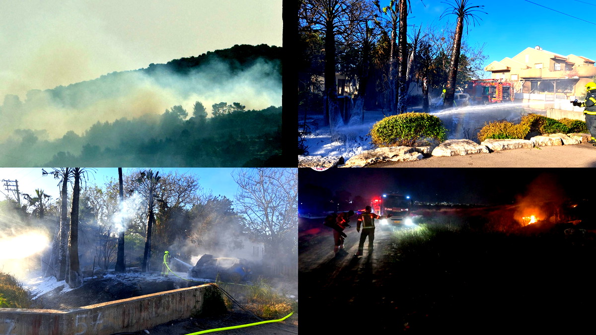 حرائق في جبال القدس ومناطق متفرقة والسلطات تحذر من إشعال النيران بسبب الطقس الحار والجاف