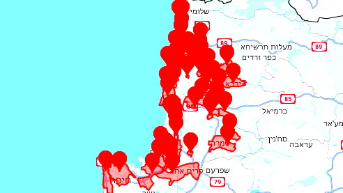 الجيش الاسرائيلي: صفارات الانذار في منطقة حيفا وعكا ونهاريا بسبب اطلاق صاروخ من اليمن