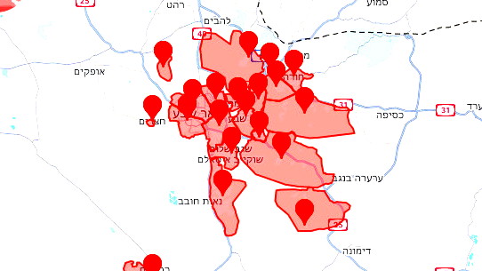 تفعيل صفارات الانذار في منطقة الجنوب بعد اطلاق صواريخ من اليمن