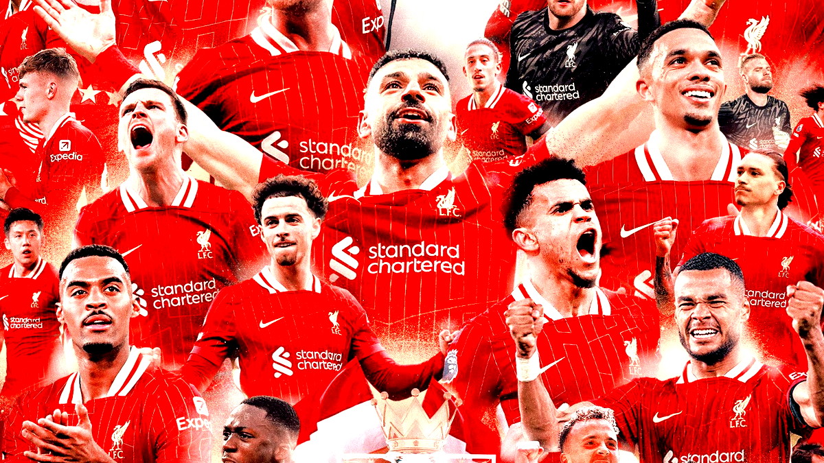 ليفربول يسحق توتنهام بخماسية ويتوج رسميًا بلقب الدوري الإنجليزي الممتاز