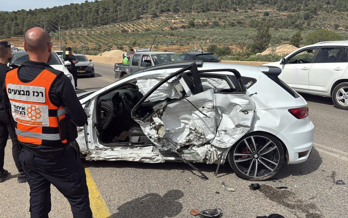 5 إصابات في حادث سير على شارع 804 عند مدخل عرابة