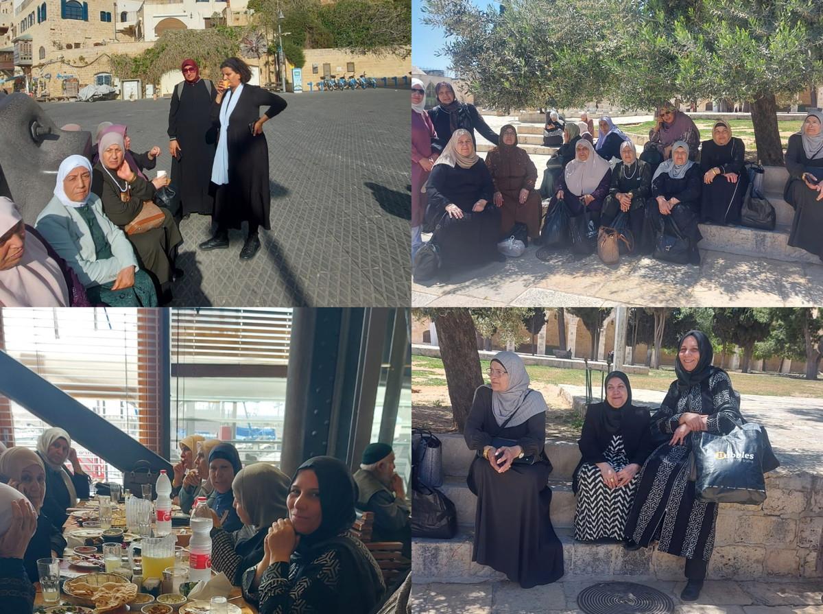 رحلة إيمانية وثقافية لمجموعات النساء في المركز الجماهيري إلى المسجد الأقصى ومدينة يافا