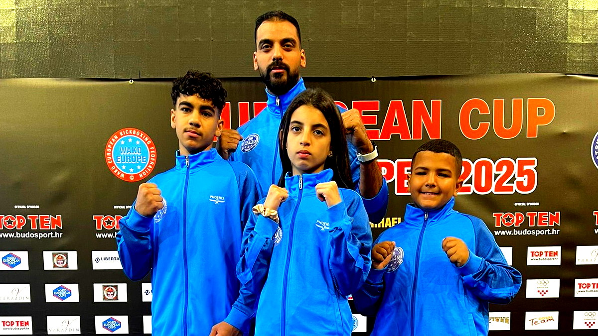 أبطال عرعرة في بطولة كاس أوروبا للكيكبوكسينغ – كرواتيا 2025 فئة beg