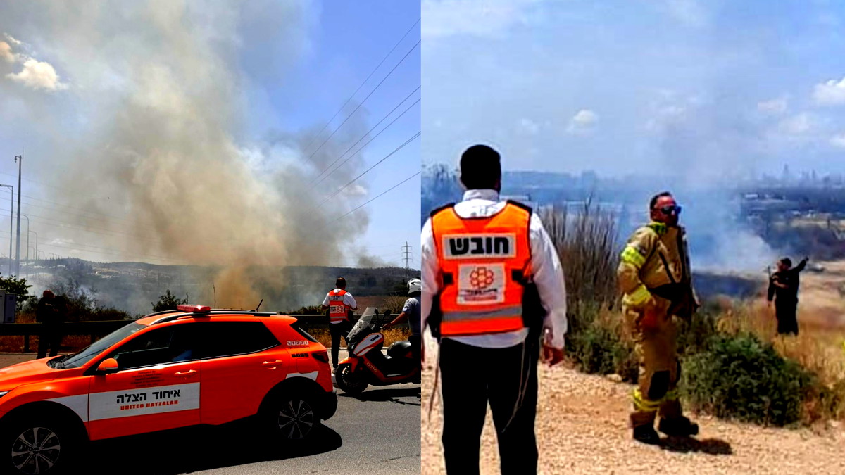 توثيق بالفيديو| القدس: اندلاع حريق في منطقة مفتوحة... عدد من الإصابات في المكان إثر استنشاق الدّخان