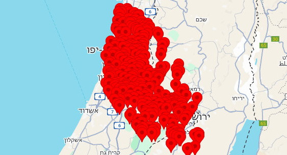 صفارات الانذار تدوي في منطقة تل ابيب والمركز والقدس بعد اطلاق صاروخ من اليمن
