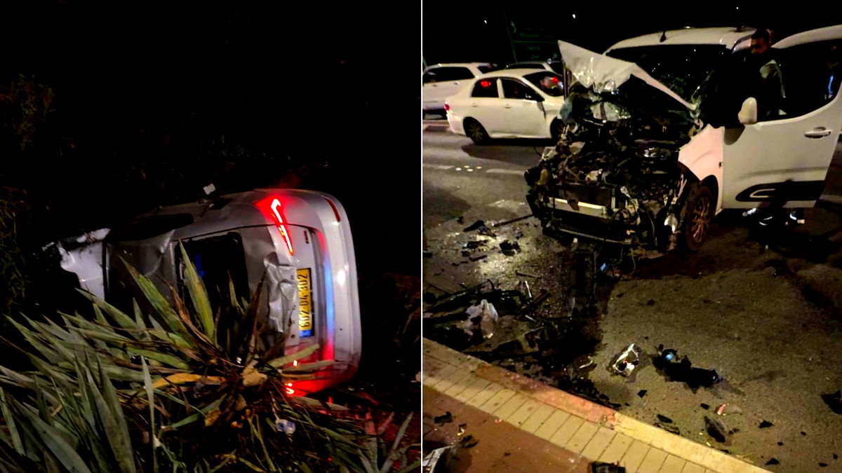 اصابات بحادث طرق بمدخل بلدة اكسال