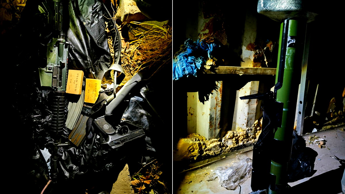 اللد: ضبط قذيفة من نوع “ماتادور”، مسدسان، بندقية M4، امشطة ذخيرة، كاتم صوت وإعتقال مشتبهين