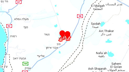 مصادر إسرائيلية: اطلاق صواريخ من سورية باتجاه منطقة الجولان 