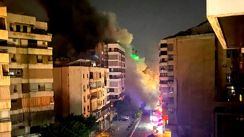 قصف اسرائيلي عنيف على الضاحية الجنوبية في بيروت