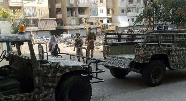 الجيش اللبناني يكشف على مواقع في ضاحية بيروت الجنوبية بطلب من لجنة المراقبة