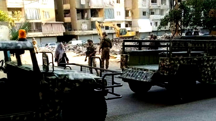 الجيش اللبناني يكشف على مواقع في ضاحية بيروت الجنوبية بطلب من لجنة المراقبة