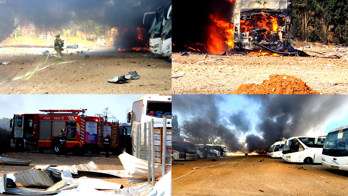 صور وفيديو- اندلاع العديد من الحرائق في تل أبيب وضواحيها من جرّاء إطلاق صلية صاروخية من إيران