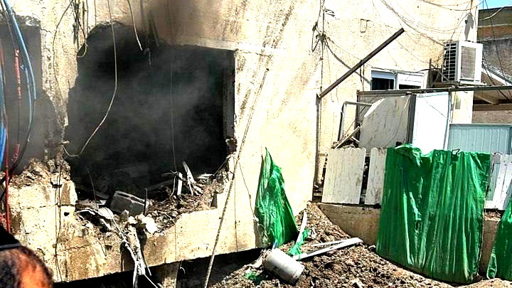 سقوط مسيرة ايرانية على مبنى من طابقين في  منطقة الأغوار واضرار جسيمة دون اصابات