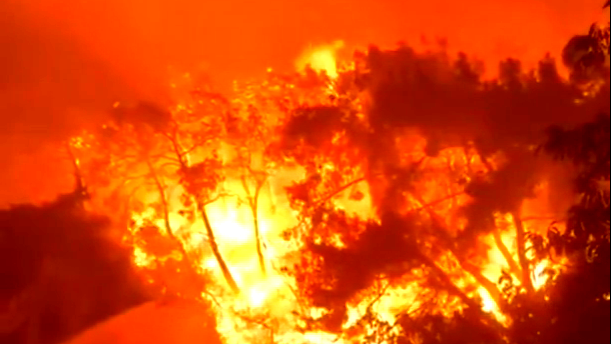 تركيا: حريق واسع النطاق يخرج عن السيطرة بولاية إزمير