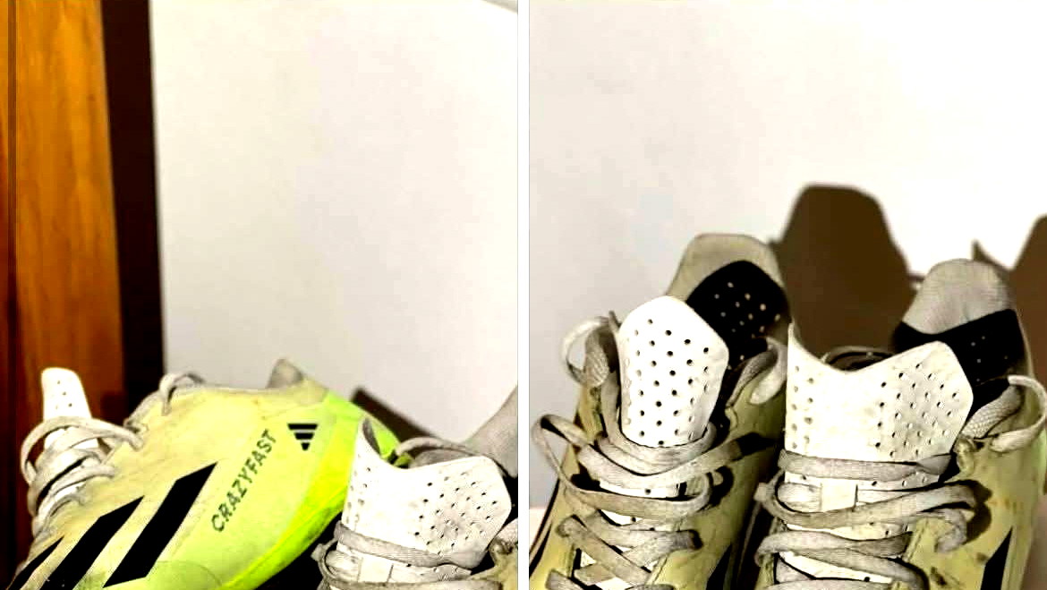 لاعب كرة قدم من غزة يعرض حذاءه للبيع ليُطعم أسرته !