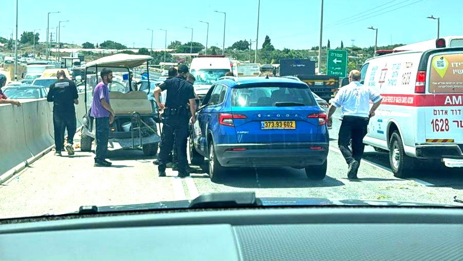 إصابة متوسّطة لرجل (70 عامًا) عقب حادث طرق وقع على شارع 70 بالقرب من طمرة