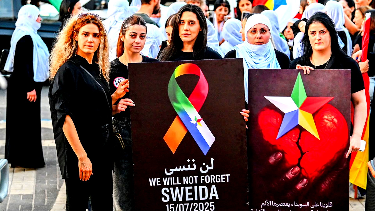 وقفة حداد صامتة في عسفيا على أرواح شهداء السويداء: نداء إنساني ضد العنف والطائفية